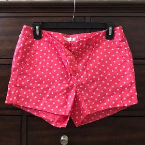 NWT J.Crew polka dot linen shorts - Size 2